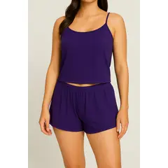 LILI PINK - Conjunto de pijama de 2 piezas poliester