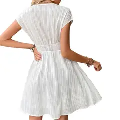 YURELKSHOP - VESTIDO CORTO CASUAL MUJER