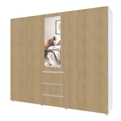 MADERKIT - Armario Java 230m Color Rovere Blanco