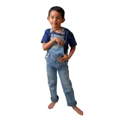 BIGBOYS - Overol Jean Medio Bebe Niño