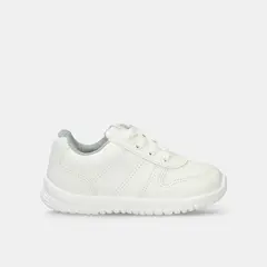 BUBBLE GUMMERS - Tenis Escolares Para Niños Bubblegummers Blanco Kapitan