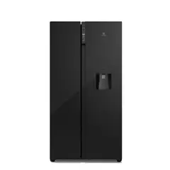 ELECTROLUX - Nevecón no frost side by side 522L Inverter negro ERSB54N3WXB