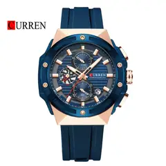 CURREN - Reloj 8462 Cronógrafo Para Hombre Azul