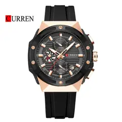 CURREN - Reloj 8462 Cronógrafo Para Hombre Negro