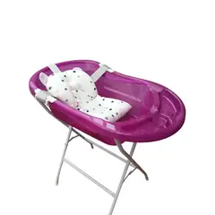 PRODEHOGAR - Bañera o tina para bebe con cojin o malla y base metálica