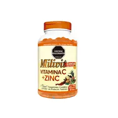 NATURAL FRESHLY - VITAMINA C + ZINC/ MILIVIT SUPLEMENTO 150 G X 50 GOMAS
