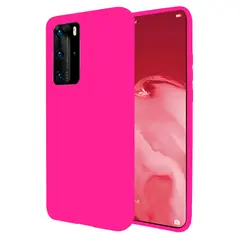 GENERICO - Funda Estuche Silicone Case Compatible Con Huawei P40 Pro Fucsia