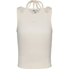 TOMMY HILFIGER - Camiseta blanca sin mangas con cuello halter Tommy Jeans