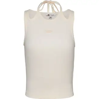 TOMMY HILFIGER - Camiseta blanca sin mangas con cuello halter Tommy Jeans