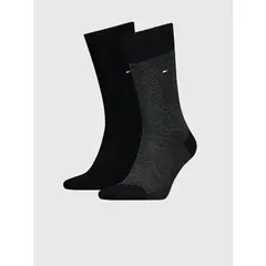 TOMMY HILFIGER - Pack azul de 2 medias con logo