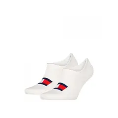 TOMMY HILFIGER - Pack blanco de 2 medias tobilleros