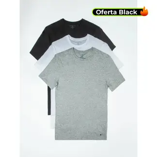 TOMMY HILFIGER - Pack multicolor de 3 Camisetas para hombres