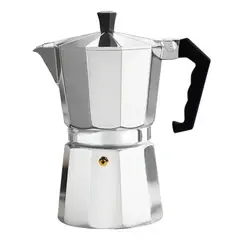 GENERICO - Cafetera Manual Metálica 6 Tazas Tipo Expreso
