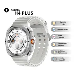 MOBULA - Reloj Inteligente Mobulaa MS Ultra 1 Diseño Deportivo Gris