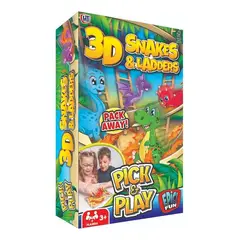 GENERICO - Juegos De Mesa Viaje - Escaleras Y Serpientes 3D