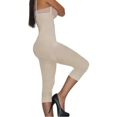 ITALIANA - Enterizo Térmico Strapless Levantacola Capri Beige