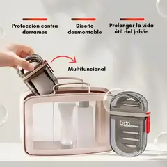 MILOPTS - Jabonera De Viaje Portátil Estuche De Jabón Con Tapa Sellada