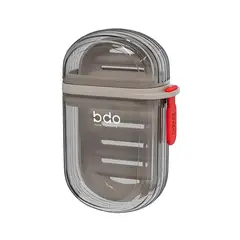 MILOPTS - Jabonera De Viaje Portátil Con Tapa Sellada Estuche De Jabón