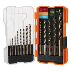 TRUPER - Juego de 13 brocas HSS para metal en estuche, Expert