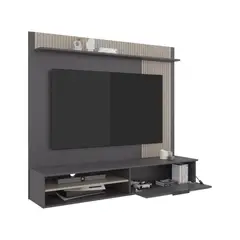 RTA DESIGN - Panel de Tv Dover, Plata Oscuro y Bardolino, tv desde 55 a 70"
