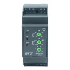GIC - Rele monitor de voltaje MD71BH monofásico trifásico 240 VAC