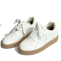 EVEGONZ - Tenis Casual Blanco de Moda Para Mujer