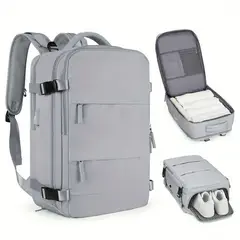 GENERICO - Morral Viajero Multiusos con Puerto USB y Bolsillo Antirrobo