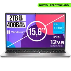DELL - Portátil Inspiron 15 Intel Core i3 1215U 2TB SSD 40GB RAM Windows 11 Home