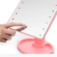 GENERICO - Espejo con Luz LED Cuadrado Luz Ajustable y Diseño Moderno