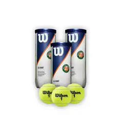 WILSON - Combo 3 Tarros Pelotas de Tenis Roland Garros X3P