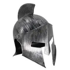 GENERICO - Accesorio De Disfraz Casco Gladiador Espartano Plateado Antiguo Romano