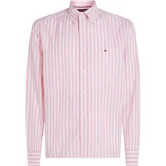 TOMMY HILFIGER - Camisa rosa TH Flex de rayas