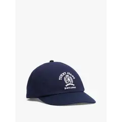 TOMMY HILFIGER - Gorra azul de béisbol con escudo bordado