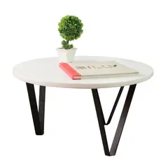 DKO DESIGN - Mesa De Centro Redonda Victory 36x60x60 Blanca