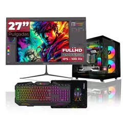 JANUS - Computador Gamer Ryzen 5 5600GT-16GB RAM-512GB SSD-MONITOR 27" T.VIDEO RTX 3050