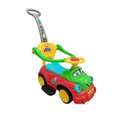 PRAKTIPLAS - Carro Montable Para Niños Con Guia Musical Luces Capota