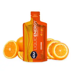 GU - Gel líquido caja x 12 unidades Naranja con cafeína 20 mg