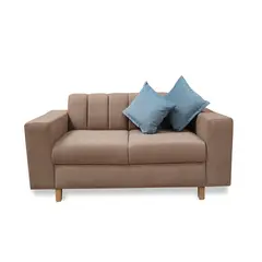 GENERICO - Sofa Noah 2 Puestos Camel + Cojines