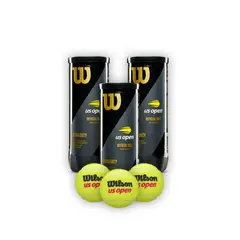 WILSON - Combo 3 Tarros Pelotas de Tenis Us Open Extra Duty
