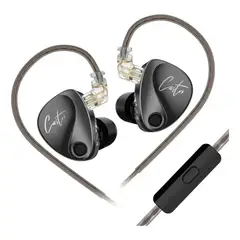 KZ - Audífonos Castor Pure Bass negro Monitores In Ear Con microfono