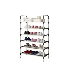 GENERICO - Organizador Zapatero Metálico 6 Niveles Shoe Rack