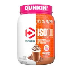 DYMATIZE - ISO100 Dunkin Mocha Latte 100% Hidrolizada Premium 610g