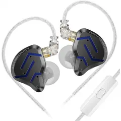 KZ - Audifonos In-ear ZSN pro 2 color Blue-Black con microfono