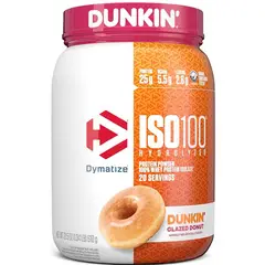 DYMATIZE - ISO100 DUNKIN DONA GLACEADA 100% Hidrolizada Premium 610g