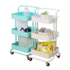 GENERICO - Carro Organizador Multiusos 3 Niveles En Acero Inoxidable