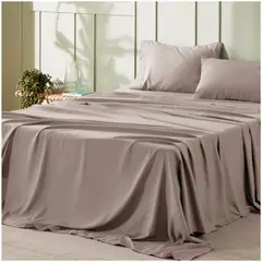 ONE PIXEL - Juego De Sabanas King 4 Piezas 275x250cm 1800 Beige