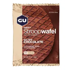 GU - Waffles caja x 16 unidades Chocolate Salado sin cafeína