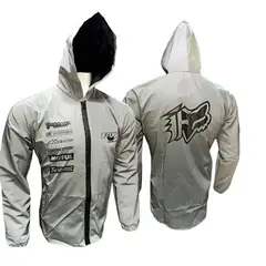 GENERICO - Chaqueta Moto 100% Reflectiva Semi-impermeable M