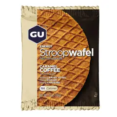 GU - Waffles caja x 16 unidades Caramelo Café con cafeína 20 mg