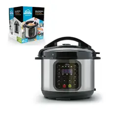 HOME ELEMENTS - Olla Eléctrica Heom4202ss Negra 800w 12 Funciones